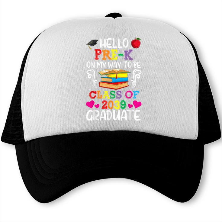 Class Of 2039 For Kids Back To School Pre-K Trucker Cap