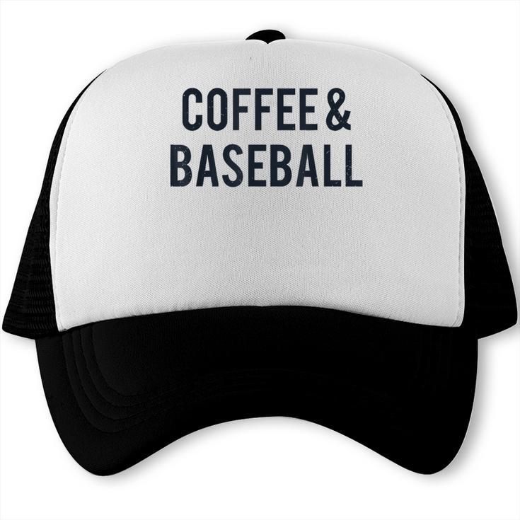 Coffee And Baseball Trucker Cap Coffee And Baseball Trucker Cap