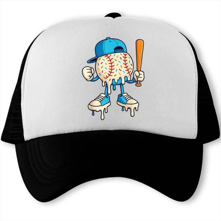 Cool Drip Baseball Shirt Youth Baseball Drip Trucker Cap