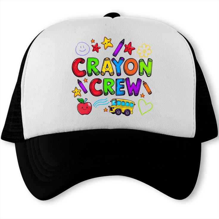 Crayon Crew Cute Back To School Trucker Cap Crayon Crew Cute Back To School Trucker Cap