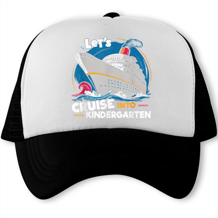 Cruise Ship Kindergarten Back To School Boys Girls Kids Trucker Cap