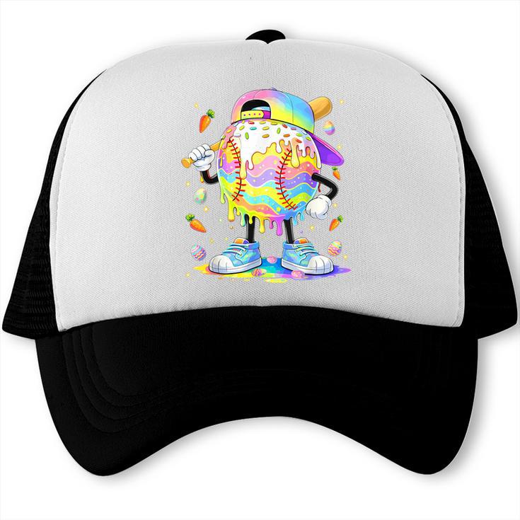 Cute Easter Baseball Ice Cream Boys Girls Kids Trucker Cap