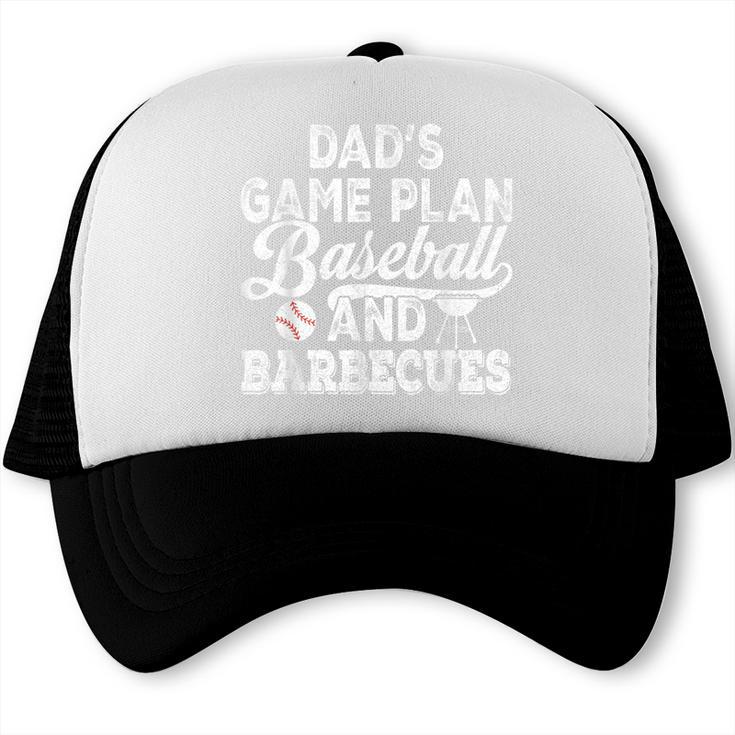 Dad's Game Plan Baseball & Barbecues Baseball Dad BBQ Gill Trucker Cap