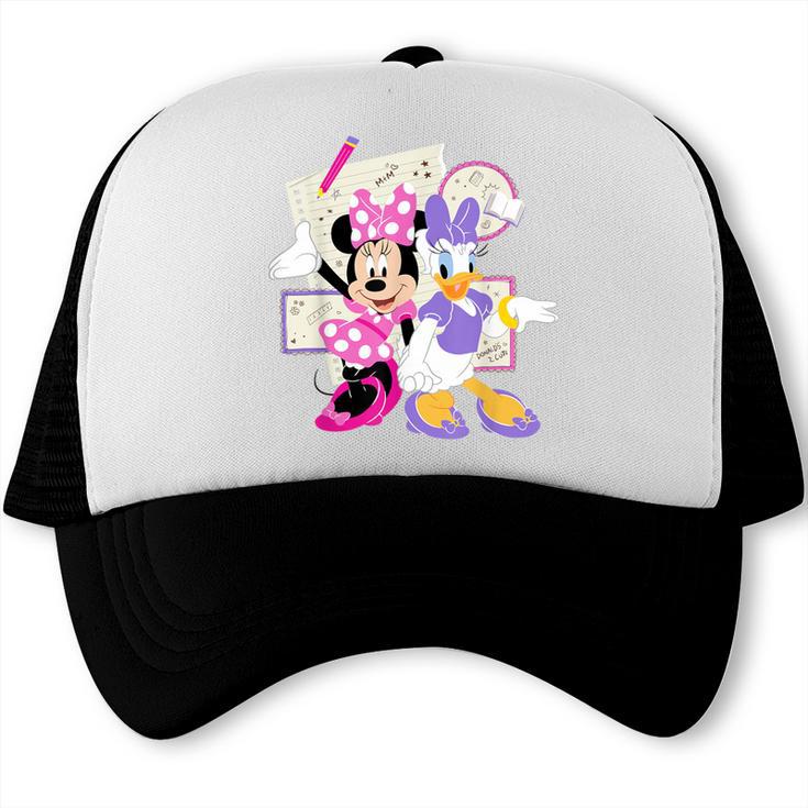 Disney Minnie & Daisy Back To School Best Friends BFFs Trucker Cap Disney Minnie & Daisy Back To School Best Friends BFFs Trucker Cap