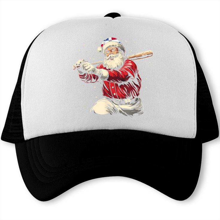 Dominican Santa Christmas Beisbol Baseball Dominicano Trucker Cap