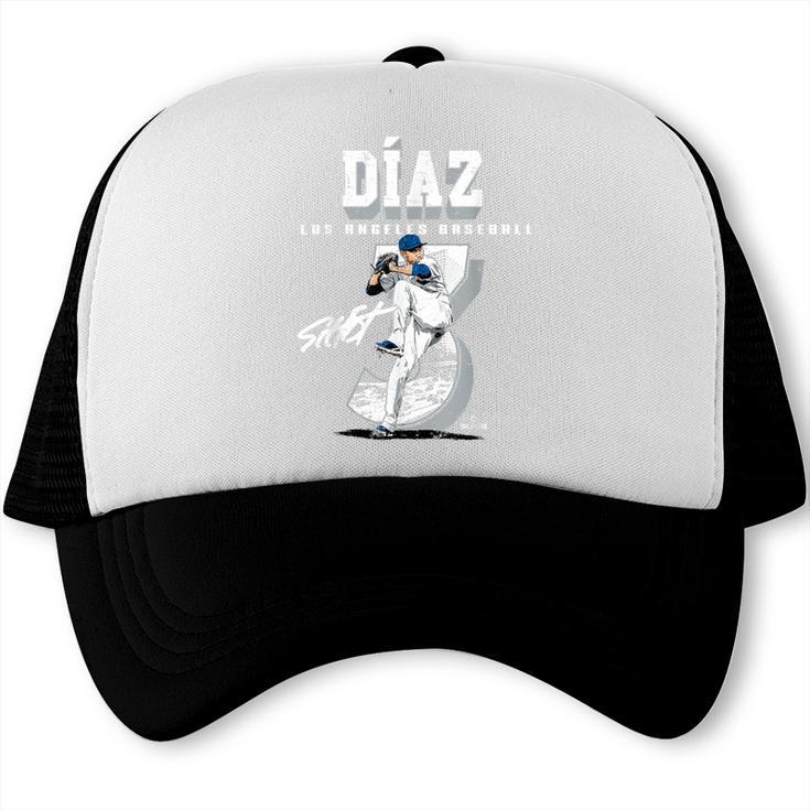Edwin Diaz Los Angeles D Baseball Players MLBEDD201M Trucker Cap
