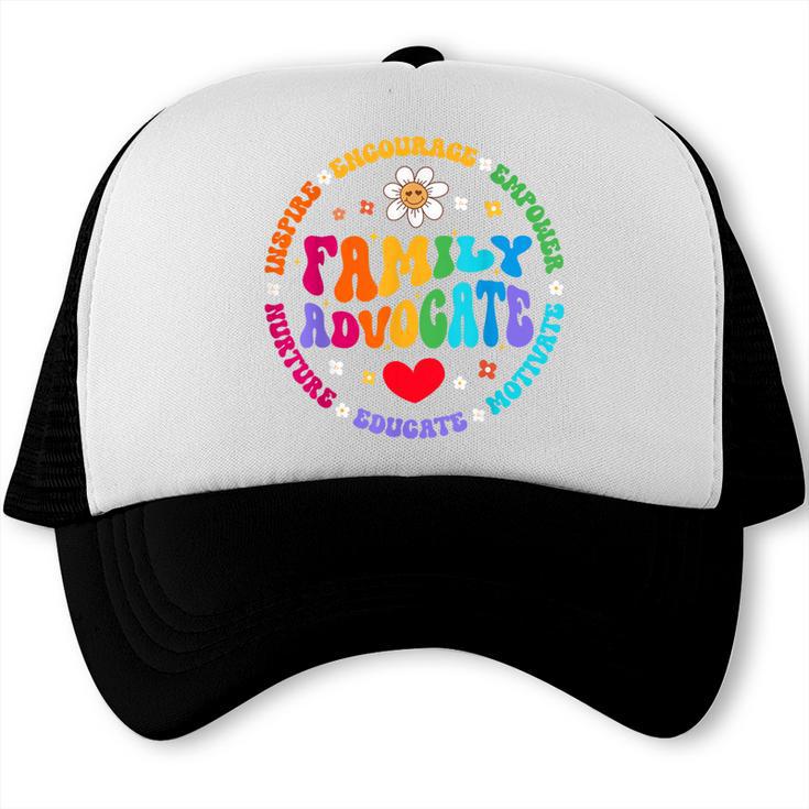 Family Advocate Appreciation Week Back To School PTO Trucker Cap Family Advocate Appreciation Week Back To School PTO Trucker Cap