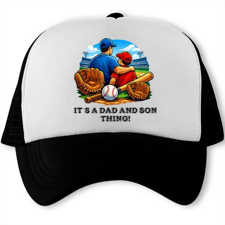 Father Son Baseball Father's Day Trucker Cap Father Son Baseball Father's Day Trucker Cap