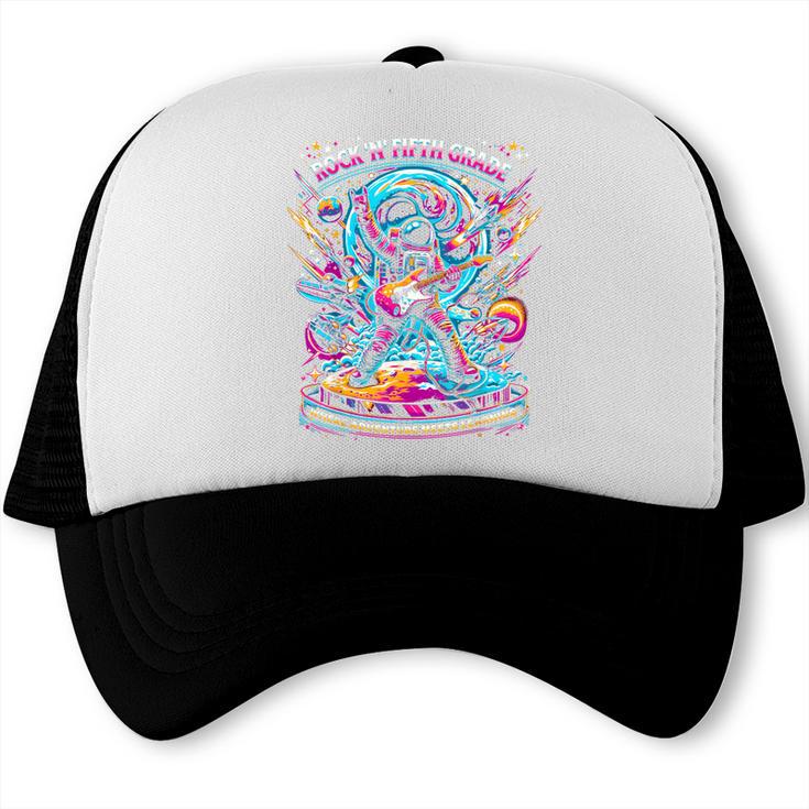 Fifth Grade Back To School Space Rocket Astronaut Trucker Cap