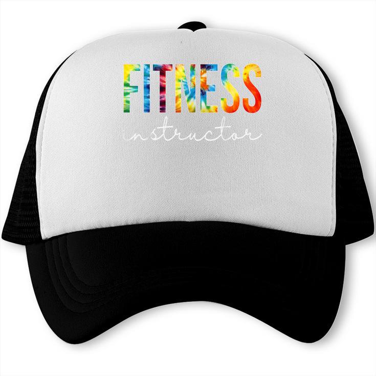 Fitness Instructor Tie Dye Back To School For Women For Work Trucker Cap