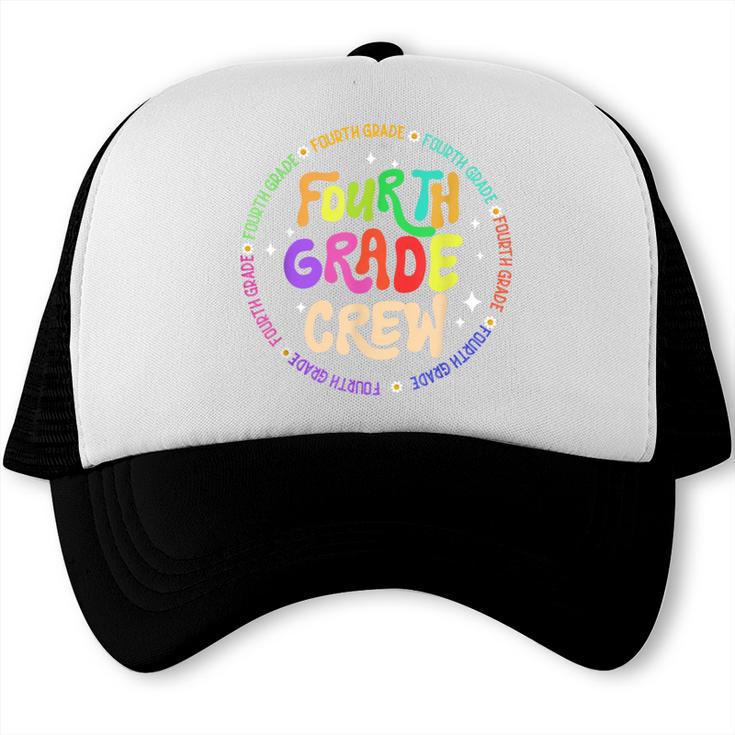 Fourth Grade Crew Back To School 4th Grade Team Trucker Cap