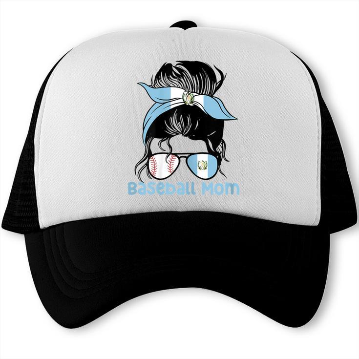 Guatemala Baseball Mom Messy Bun Trucker Cap