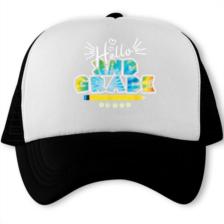 Hello 2nd Grade Back To School First Day Of School Trucker Cap