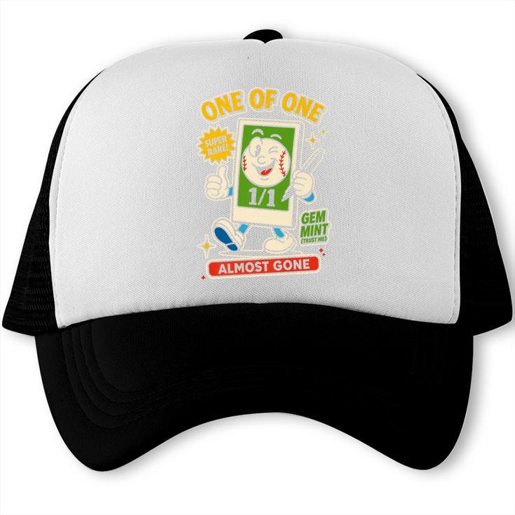 Hobby Trading Card Parody Humor 11 Baseball Cards Collector Premium Trucker Cap