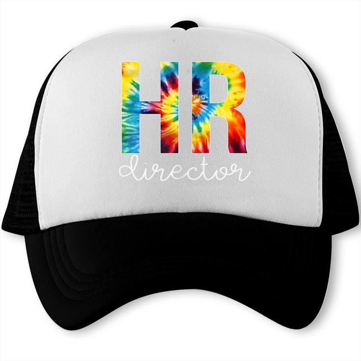 HR Director For Work Tie Dye Back To School Appreciation Day Trucker Cap