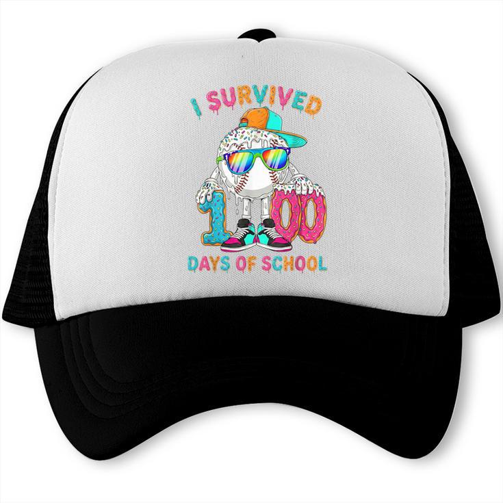 HUGvyn I Survived 100 Days Of School Baseball 6 7 Ice Cream Trucker Cap