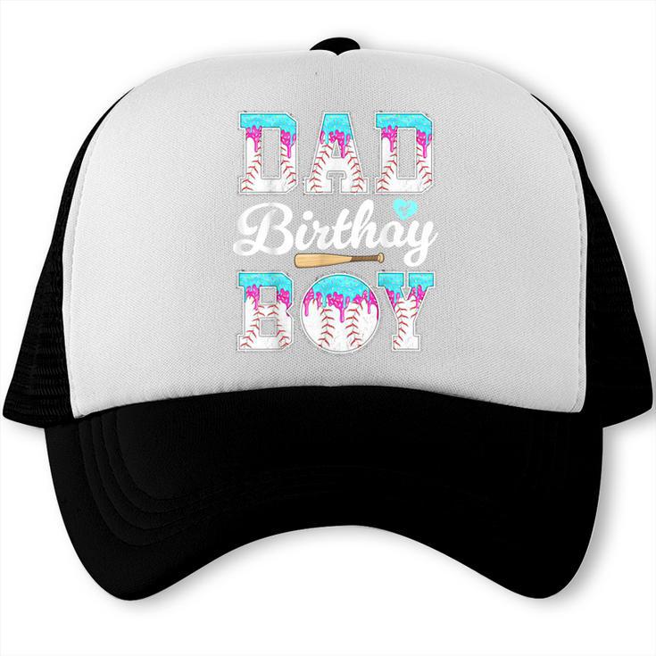 Ice Cream Baseball Dad Birthday Boy Drip Bat Sweet Baseball Trucker Cap