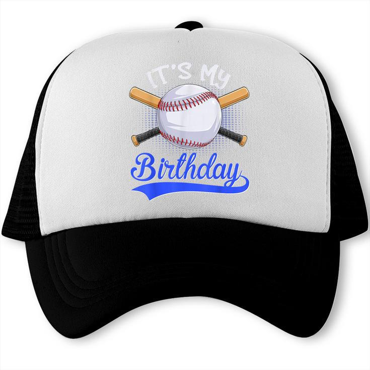 Kids 8th Baseball Birthday Party Boys Sport Fan 8 Years Old Trucker Cap