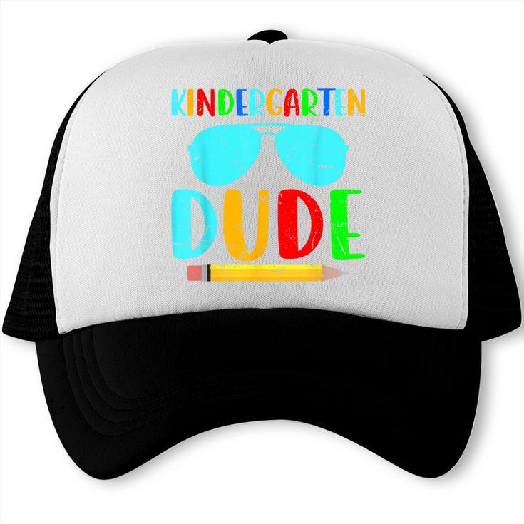 Kindergarten Dude First Day Back To School Kids Boys Trucker Cap