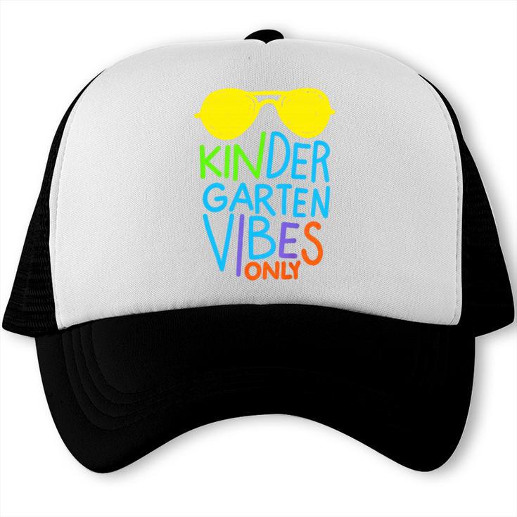 Kindergarten Vibes Only Glow Sunglasses Back To School Trucker Cap