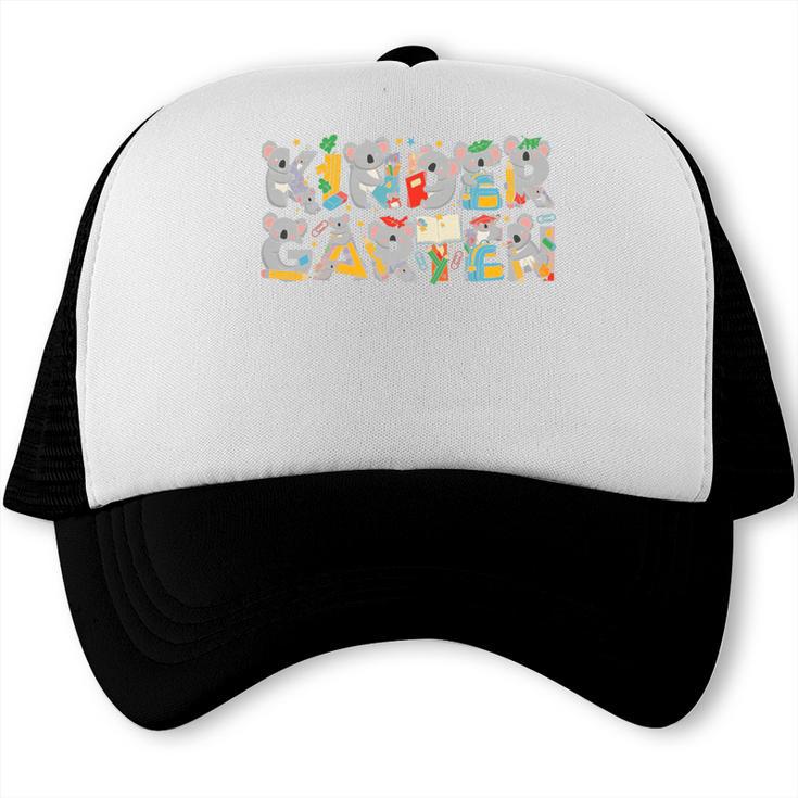 Koala Kindergarten Back To School Kids Boys Girls Premium Tri-Blend Trucker Cap Koala Kindergarten Back To School Kids Boys Girls Premium Tri-Blend Trucker Cap