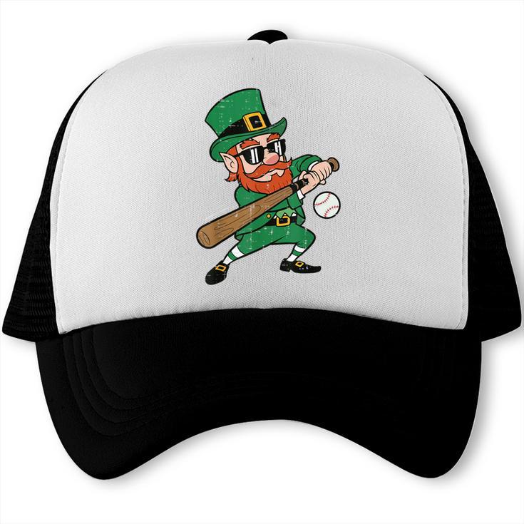 Leprechaun Baseball St Patricks Day Saint Pattys Men Boys Trucker Cap
