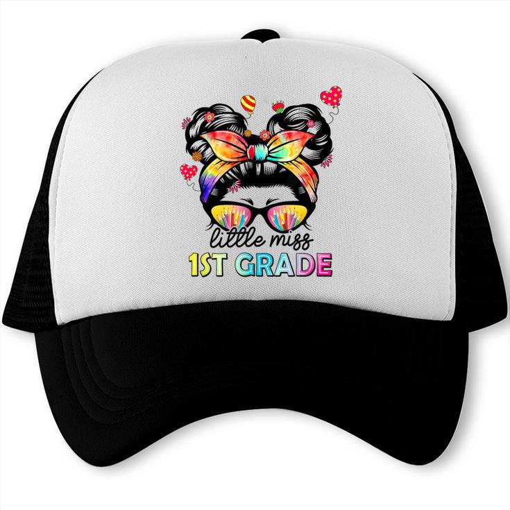 Little Miss First Grade Back To School 1st Grade Girls Trucker Cap Little Miss First Grade Back To School 1st Grade Girls Trucker Cap