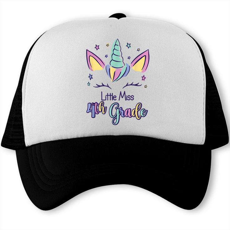 Little Miss Fourth Grade 2026 Back To School 4th Grade Girls Trucker Cap