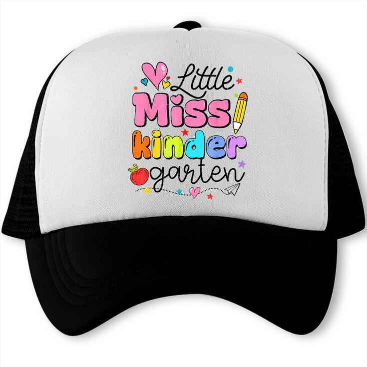 Little Miss Kindergarten Back To School Cute Kinder Girls Trucker Cap Little Miss Kindergarten Back To School Cute Kinder Girls Trucker Cap