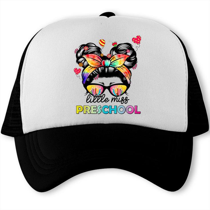 Little Miss Preschool Back To School Messy Kids Girls Trucker Cap Little Miss Preschool Back To School Messy Kids Girls Trucker Cap