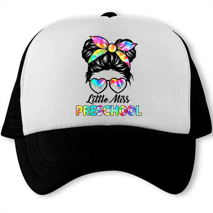 Little Miss Preschool First Day Back To School Girls Kids Trucker Cap Little Miss Preschool First Day Back To School Girls Kids Trucker Cap
