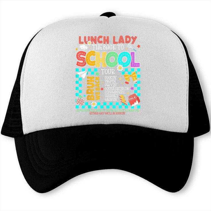 Lunch Lady Back To School Tour Cooking Worker Cafeteria Crew Trucker Cap