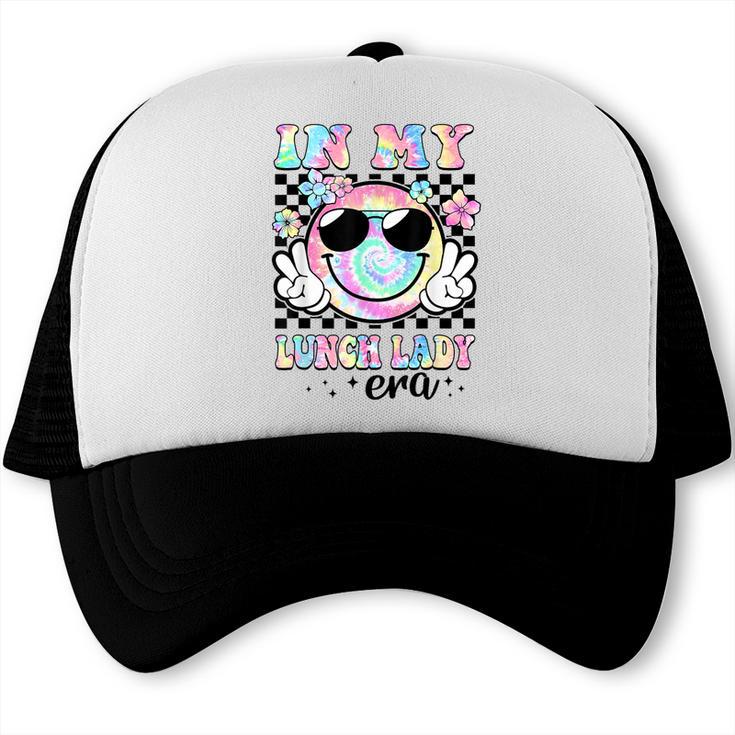In My Lunch Lady Era Groovy Retro Back To School Trucker Cap