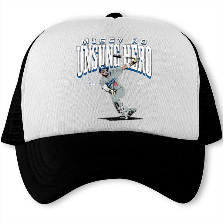 Miguel Rojas Unsung Hero Los Angeles Baseball MLBPA Trucker Cap
