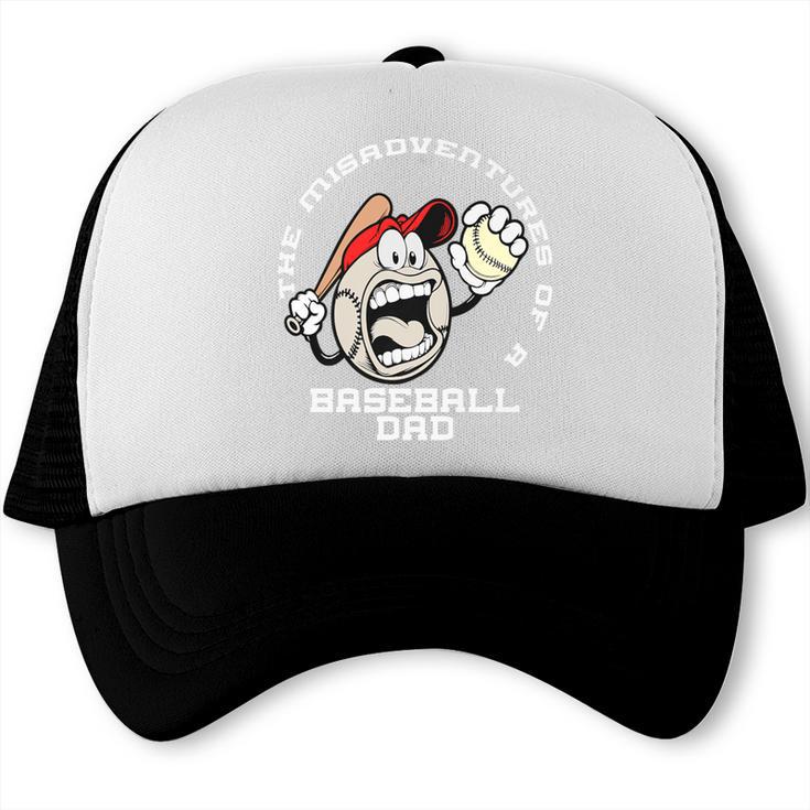 The Misadventures Of A Baseball Dad Premium Trucker Cap The Misadventures Of A Baseball Dad Premium Trucker Cap
