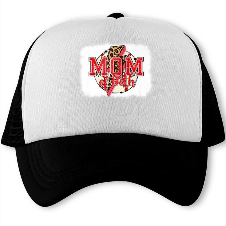 Mom Of Both Baseball Mom Mommy Premium Trucker Cap Mom Of Both Baseball Mom Mommy Premium Trucker Cap