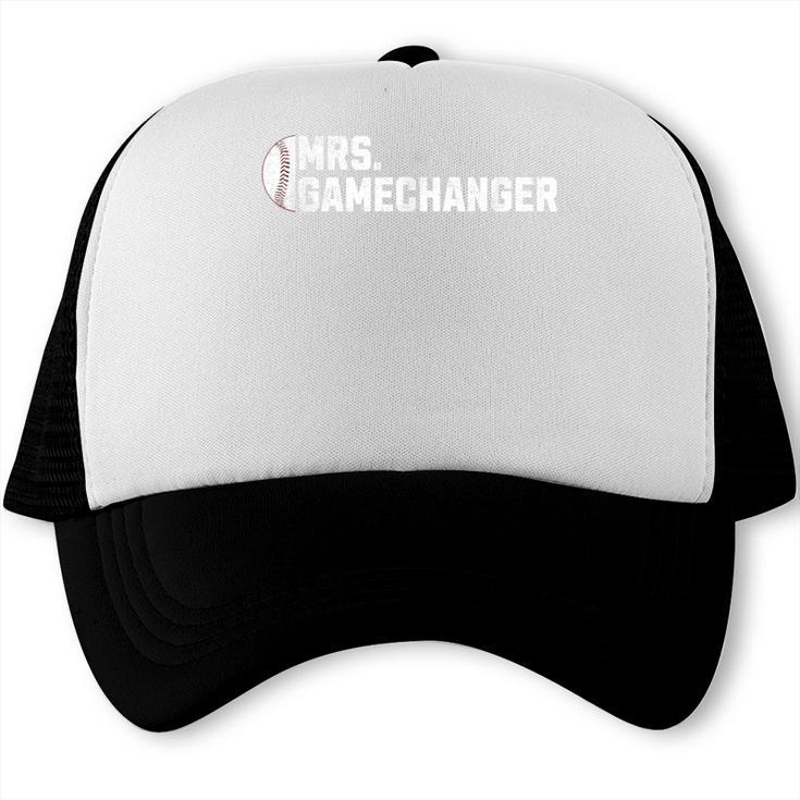 Mrs Gamechanger Baseball Scorekeeper Love Trucker Cap