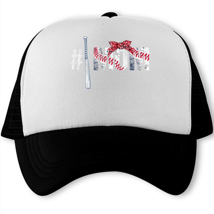 Number One Baseball Mom For Mothers Day Baseball Mommy Premium Trucker Cap Number One Baseball Mom For Mothers Day Baseball Mommy Premium Trucker Cap