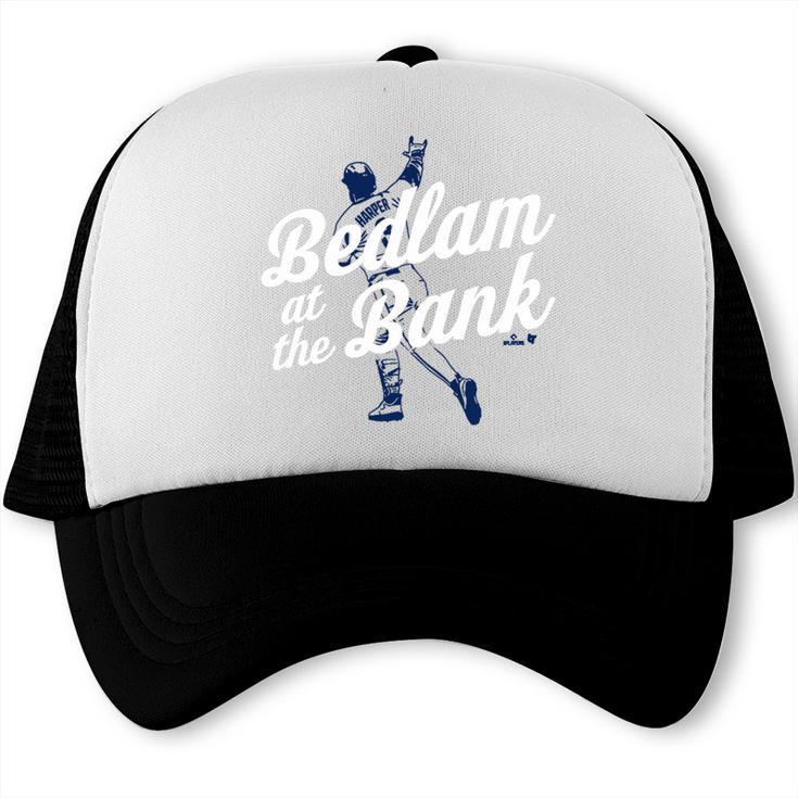 Philly Bedlam Bedlam At The Bank Philadelphia Baseball Premium Tri-Blend Trucker Cap Philly Bedlam Bedlam At The Bank Philadelphia Baseball Premium Tri-Blend Trucker Cap
