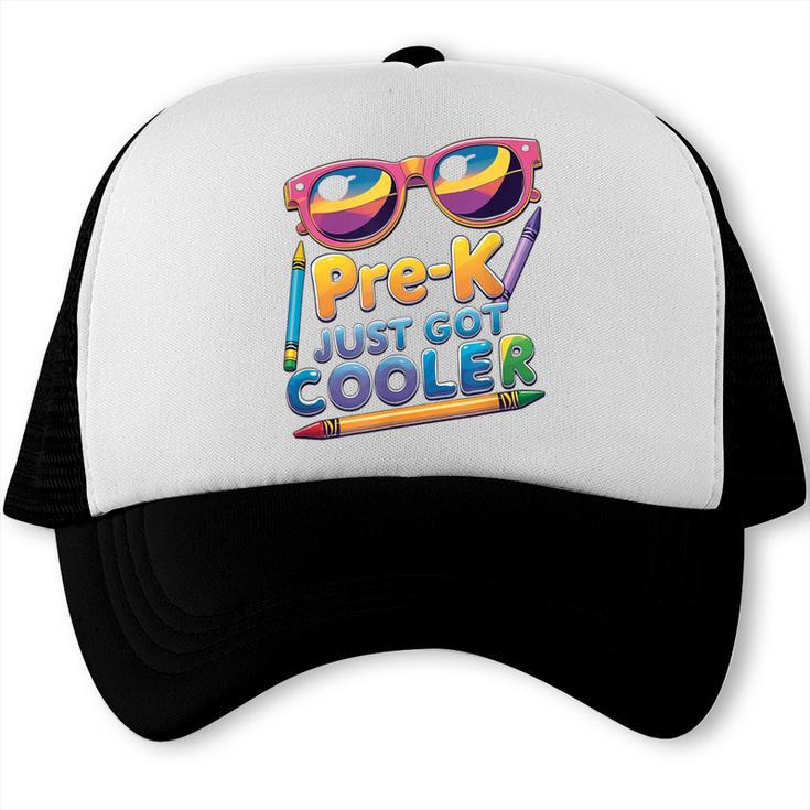 Pre K Back To School Shirt First Day Toddler Boys Girls Tee Trucker Cap