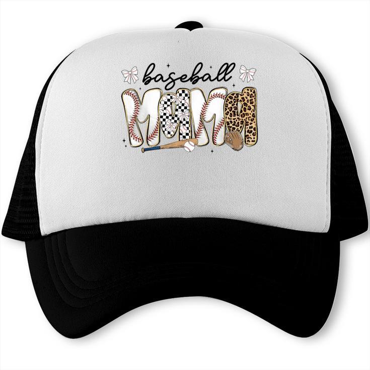 Preppy Baseball Mama Coquette Bow Game Day Mom Mother Trucker Cap Preppy Baseball Mama Coquette Bow Game Day Mom Mother Trucker Cap