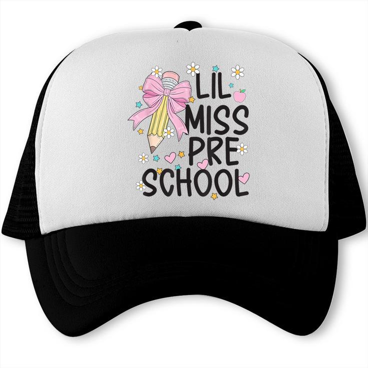 Preschool Little Miss Back To School Girls Kids Preschool Trucker Cap