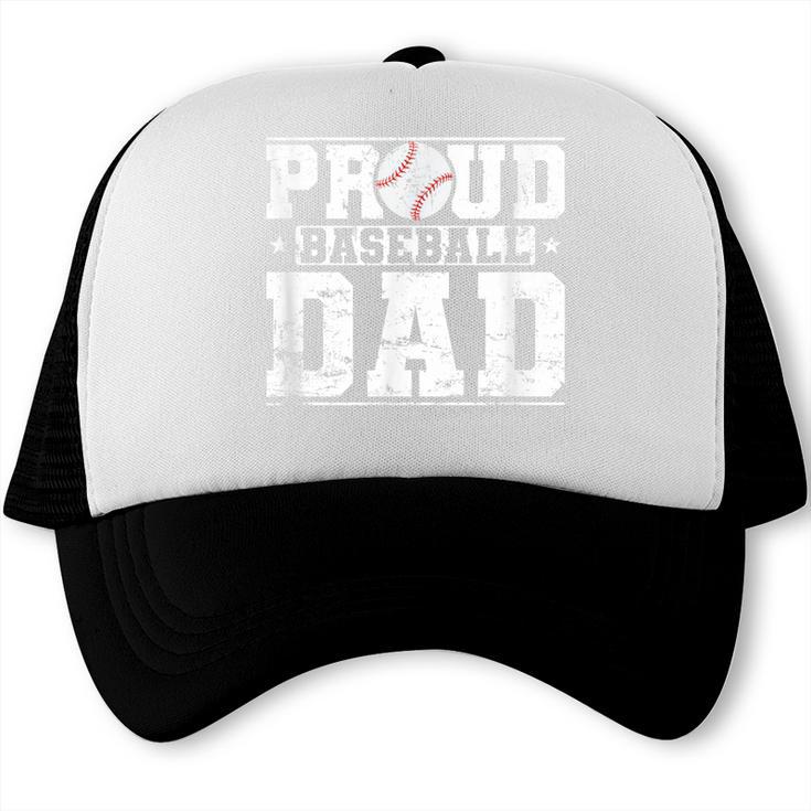 Proud Baseball Dad Sports Father Baseball Fan Trucker Cap Proud Baseball Dad Sports Father Baseball Fan Trucker Cap