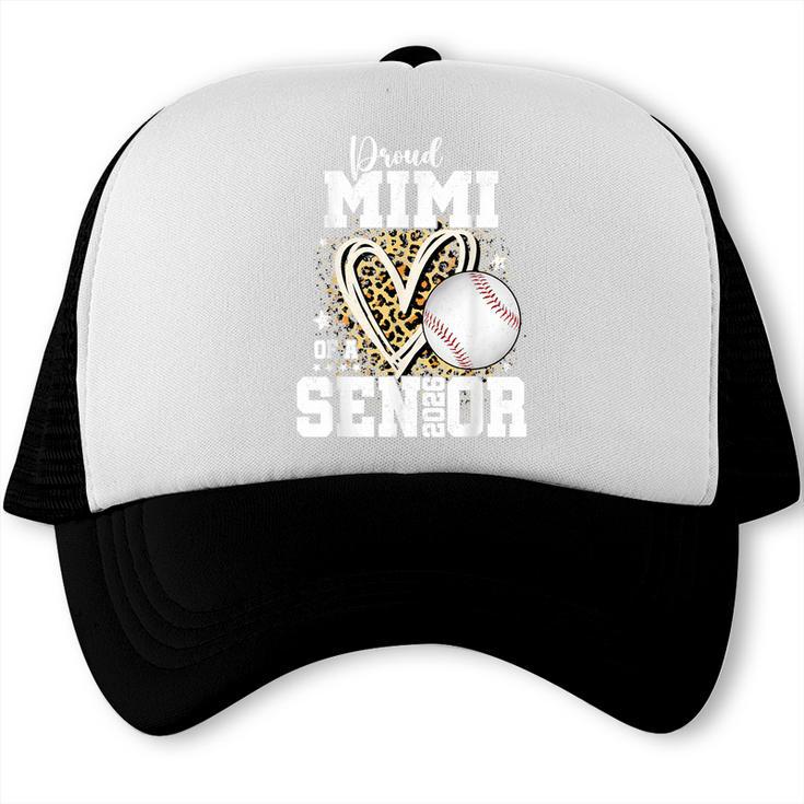 Proud Mimi Of A 2026 Senior Baseball Graduation Leopard Trucker Cap