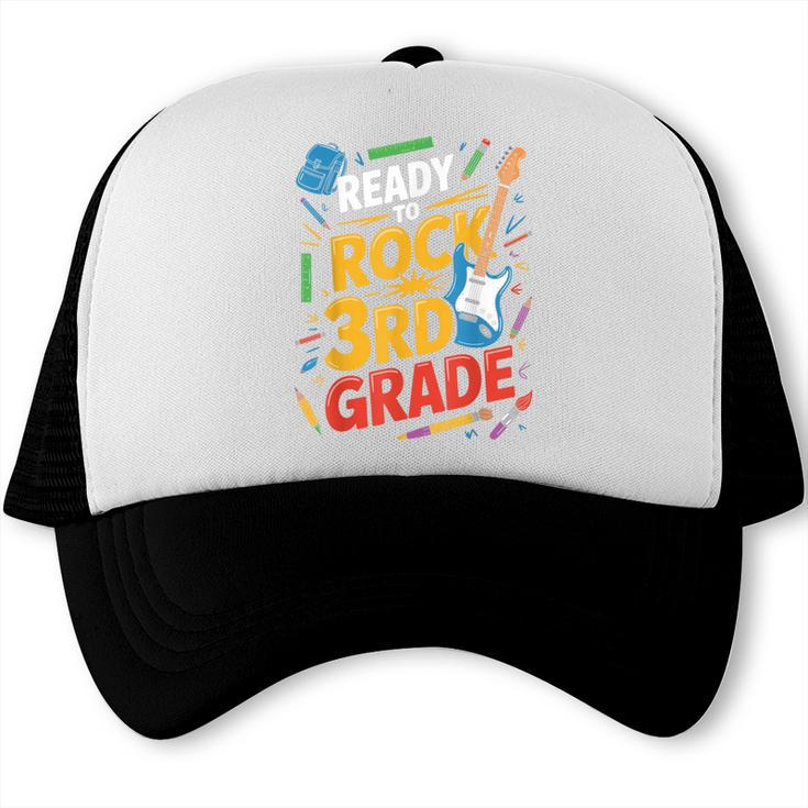 Ready To Rock 3rd Grade Music Back To School Trucker Cap