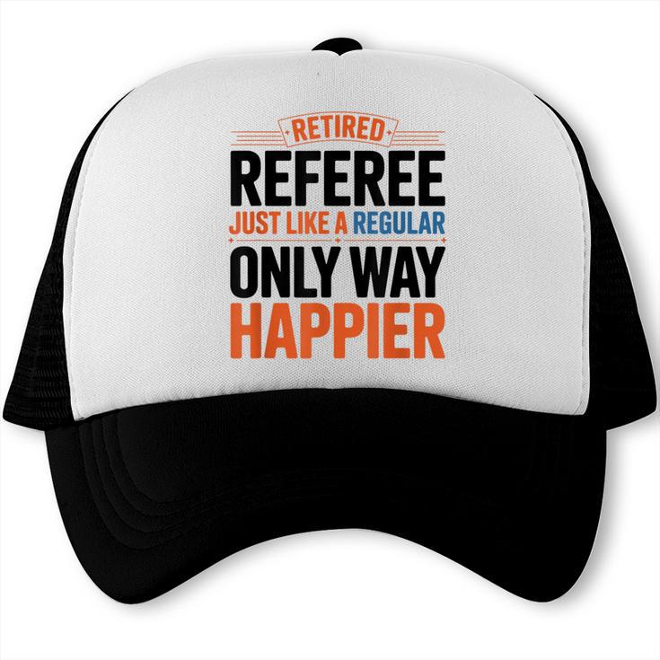 Retired Basketball Referee For Baseball Refs Trucker Cap