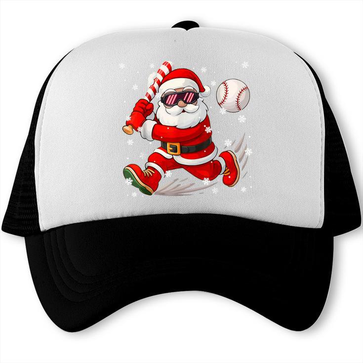 Santa Baseball Christmas Pajamas Xmas Men Boy Toddlers Trucker Cap