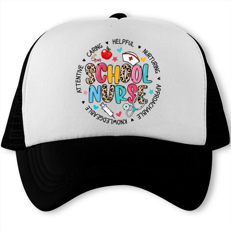 School Nurse Appreciation Back To School Nurse For Women Trucker Cap School Nurse Appreciation Back To School Nurse For Women Trucker Cap