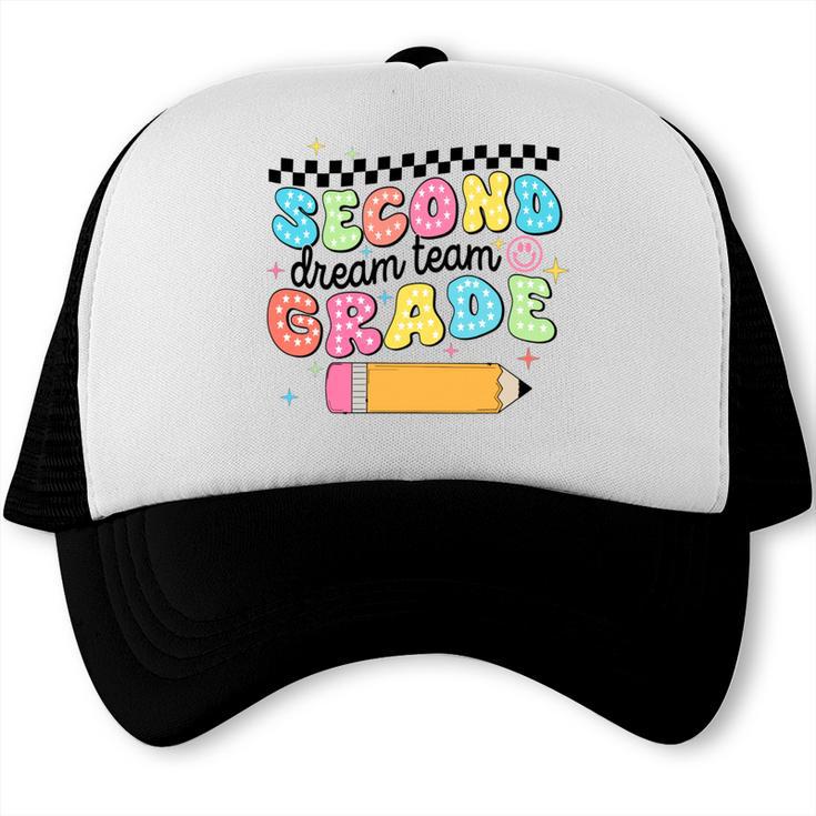Second Grade Dream Team Back To School First Day Of School Performance Trucker Cap