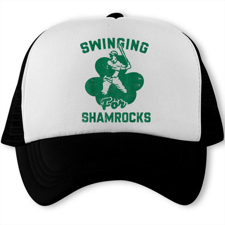 Shamrock Baseball Dad St Patricks Irish Ireland St Paddys Trucker Cap